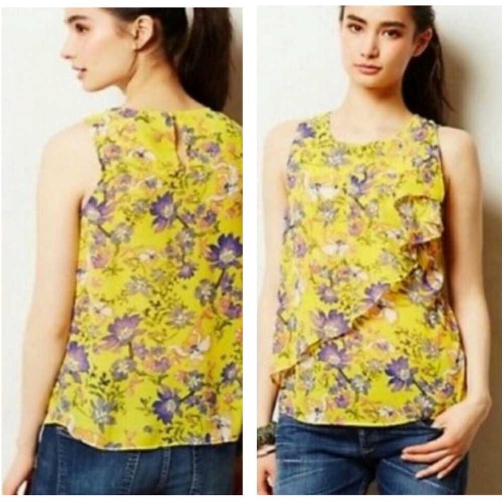 Anthropologie HD in Paris Floral Blouse